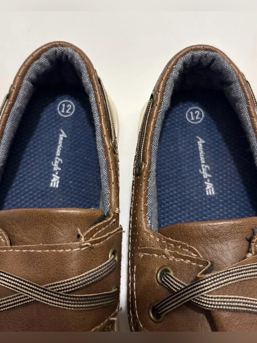 American Eagle Boys Size 12 Slip-On Casual Boat Shoes